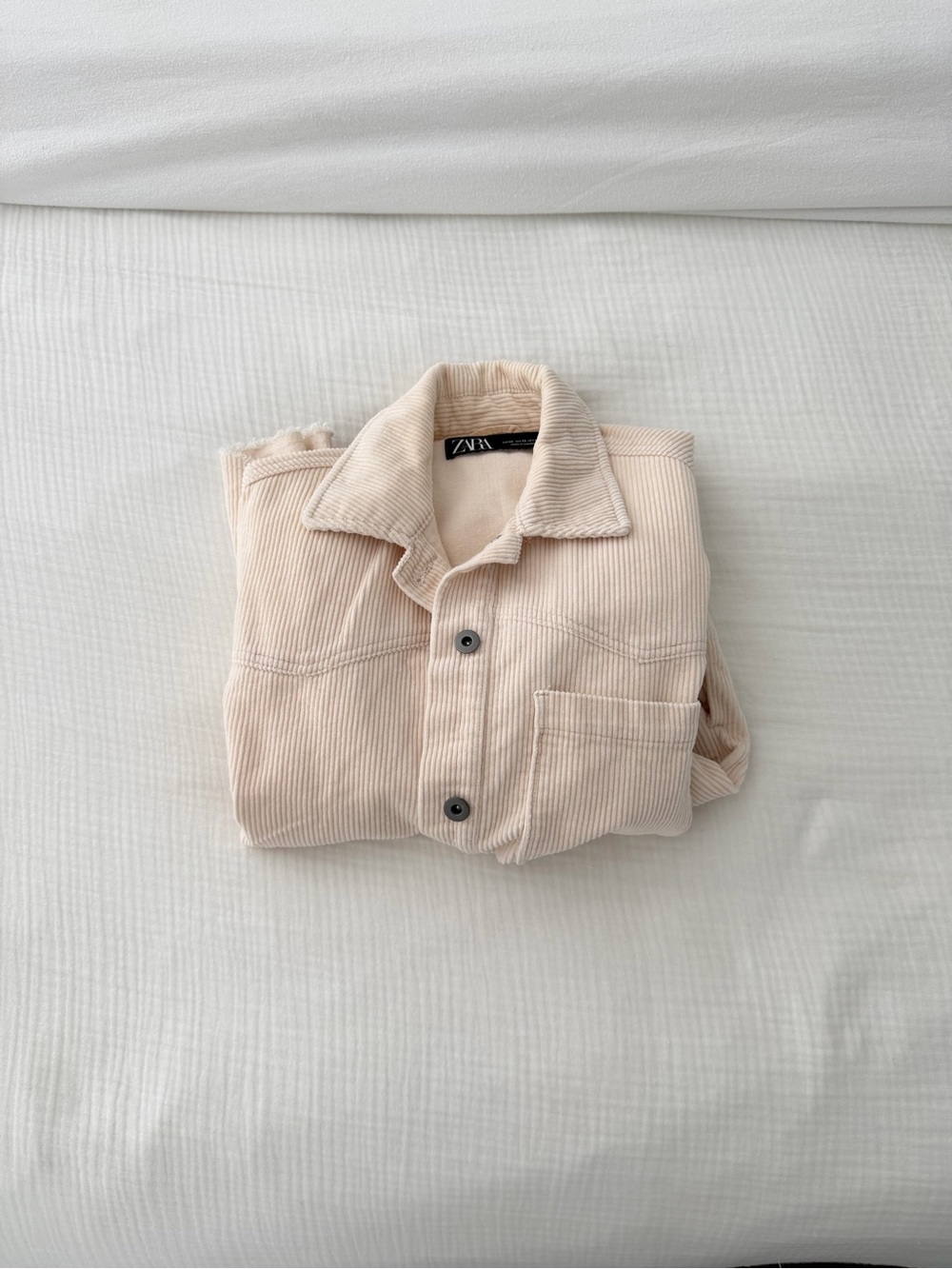 Zara woman Beige Corduroy Jacket
